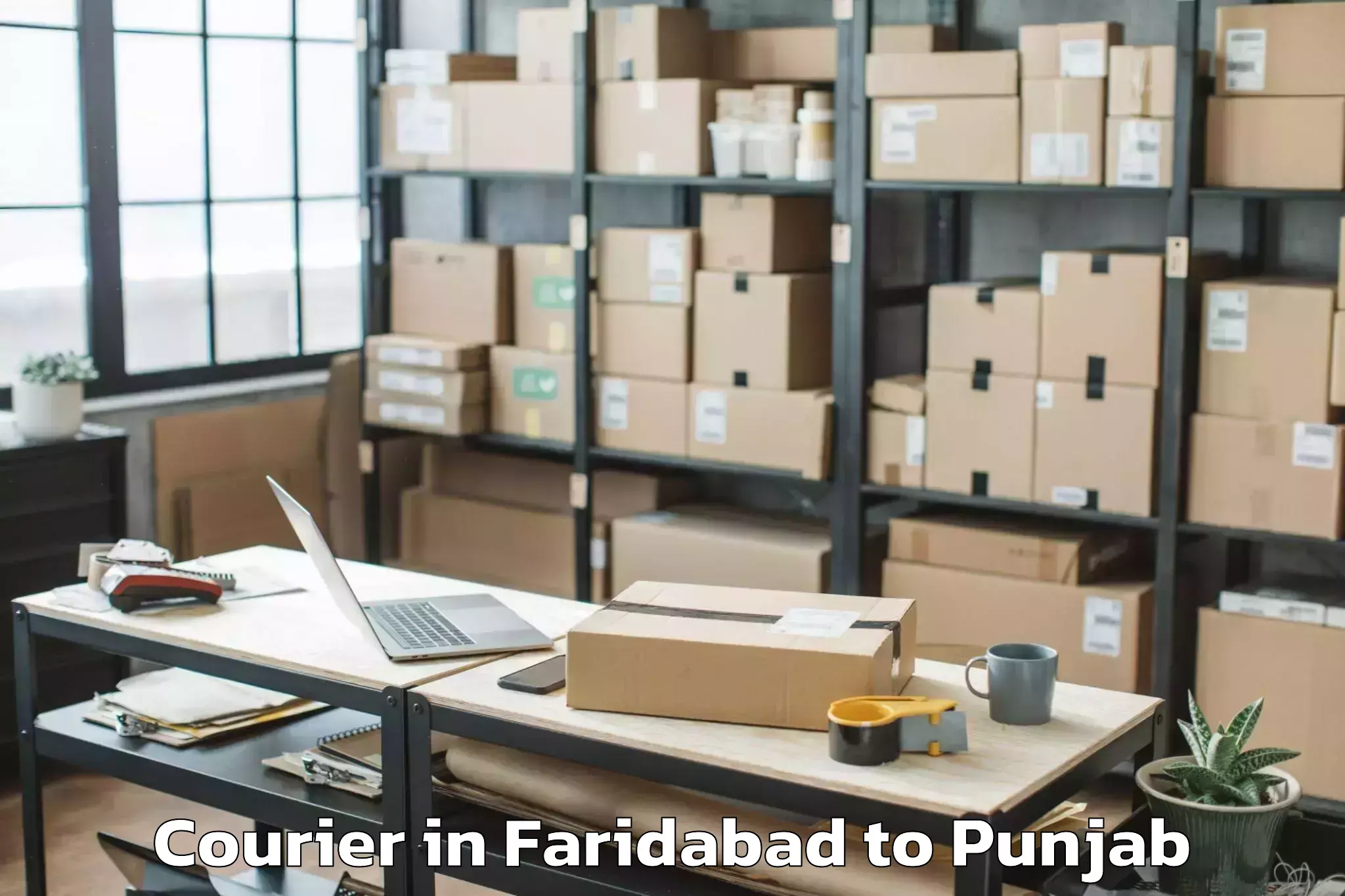 Faridabad to Mansa Courier